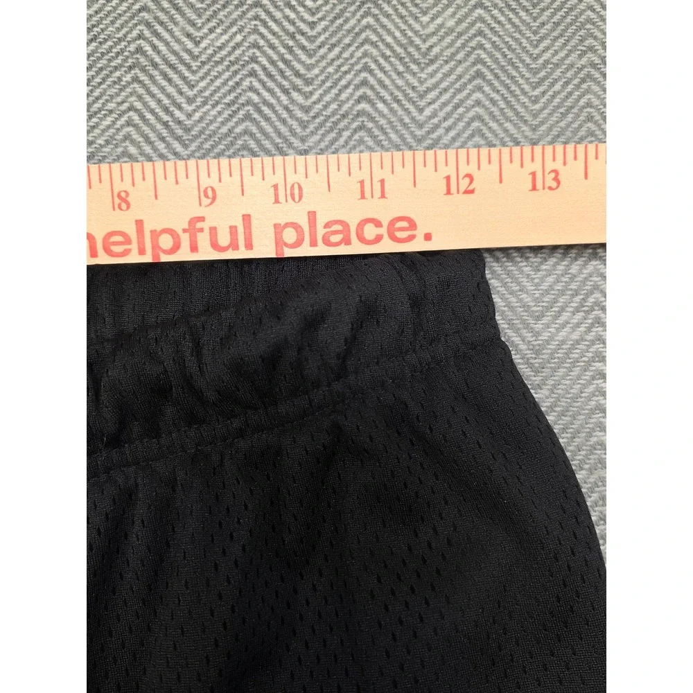 Old Navy Active Boy Black Mesh Basketball Shorts XL 14-16 Striped Hem Breathable